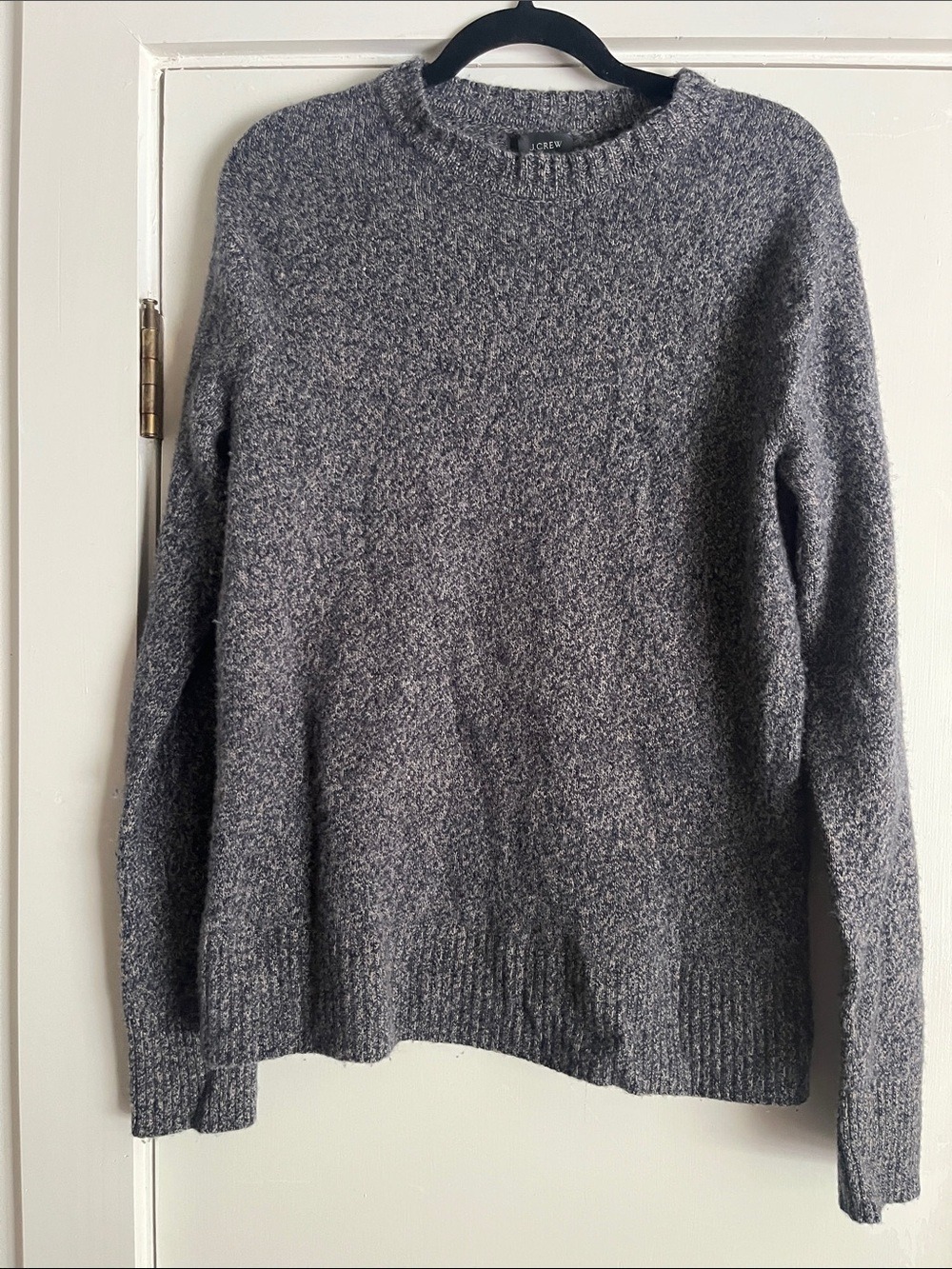 J. Crew Gray Heathered Knit Crewneck Sweater - Picture 2 of 5